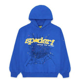 sp5der hoodie blue/yellow