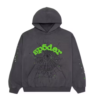 sp5der hoodie grey/green