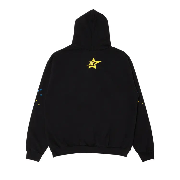 sp5der p*nk hoodie black/pink